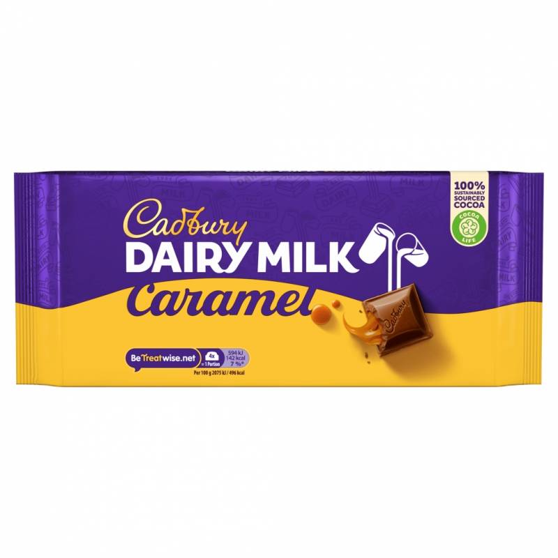 Cadbury Dairy Milk Caramel en tablette - Épicerie anglaise - Candy