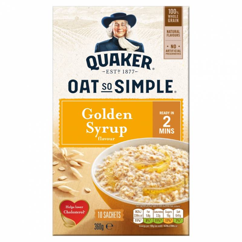 Porridge d'avoine au sirop golden Quaker 10 sachets - Candy Dukes
