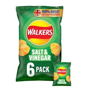 Walkers Salt & Vinegar 6X25G